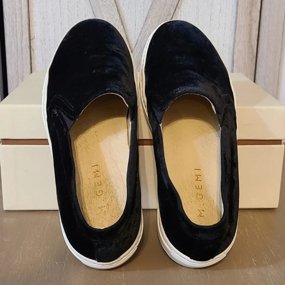 M. Gemi velvet slip-on sneakers - Picture 4 of 8